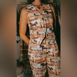 Dressed in LALA Untamed Horse Jacquard Waistcoat Vest